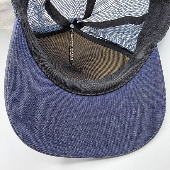 Rvca Rodeo Team Boys Fit Trucker Hat Blue Snapback Adjustable Casual Outdoors - Picture 8 of 9